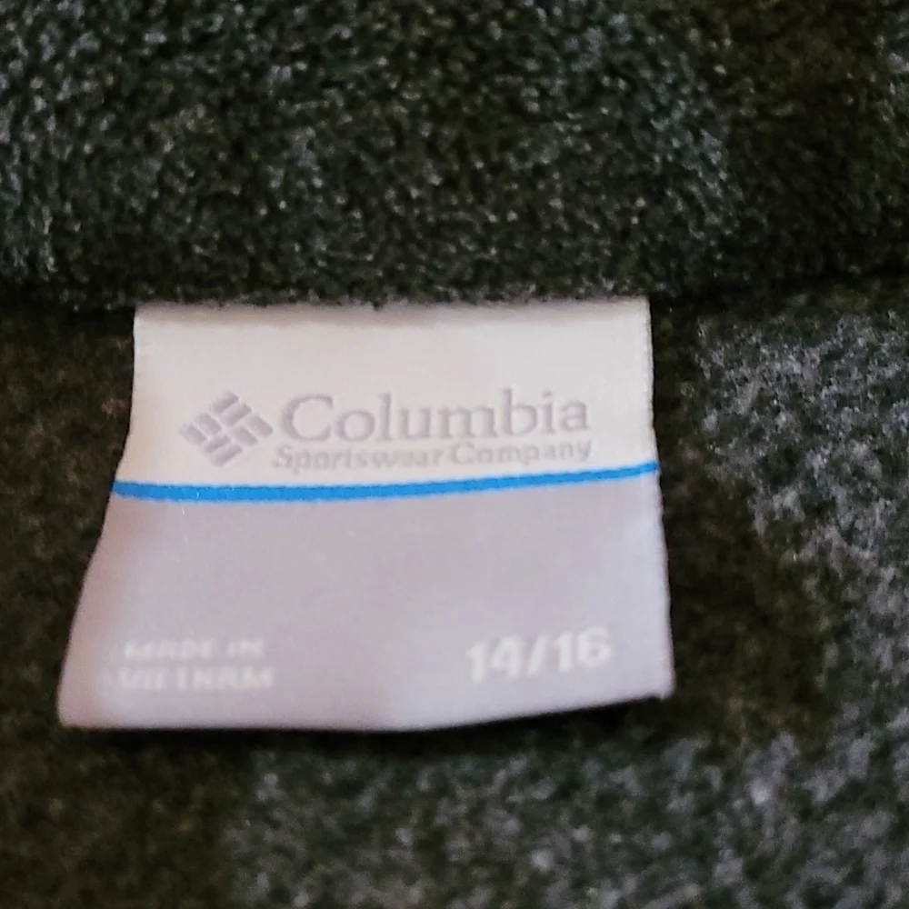 columbia fleece jacket size 14-16
